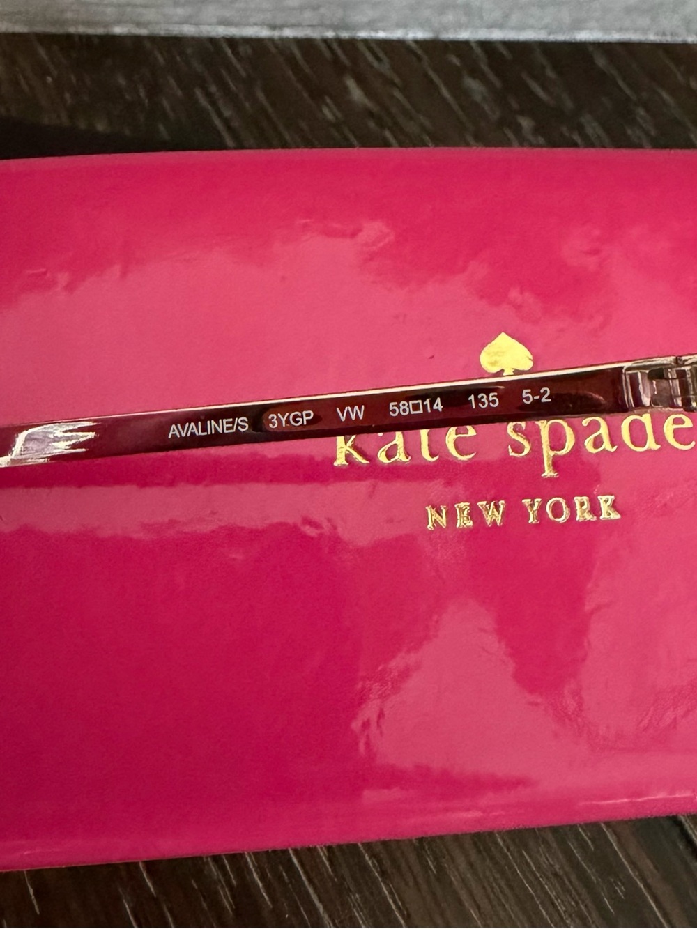 kate spade Avaline Aviator Sunglasses with Case and Lense Cloth - Picture 4 of 9